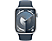 APPLE Watch Series 9 GPS + Cellular MRMG3TU/A  45 mm Gümüş Rengi Alüminyum Kasa ve Fırtına Mavisi Spor Kordon - S/M