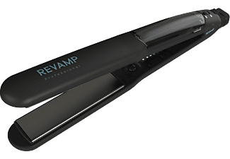REVAMP ST-1600 Progloss Steam Care Kerámialapos gőzölős hajvasaló, fekete, max 230°C