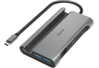 HAMA FIC USB 3.2 GEN1 Type-C 7in1 multiport adapter, 3x USB3.1, 2x USB-C, HDMI, LAN, PD (200143)