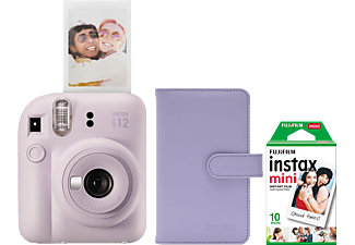 FUJIFILM INSTAX MINI 12 Lilac Purple fényképezőgép csomag (Kamera+Film 2X10 Kép+Album)