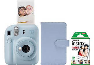 FUJIFILM INSTAX MINI 12 Pastel Blue fényképezőgép csomag (Kamera+Film 2X10 Kép+Album)