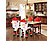 FAMILY CHRISTMAS Karácsonyi székdekor lábbal, Mikulás, 47 x 75 cm (58736A)