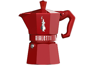 BIALETTI 9055 Moka Exclusive  3 adagos kotyogós kávéfőző, piros