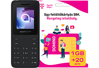 TCL 4041 DualSIM Fekete Kártyafüggetlen Mobiltelefon + Telekom Domino kártya