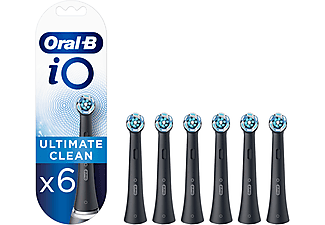 ORAL B iO Ultimate Clean Diş Fırçası Yedek Başlık 6'lı Siyah