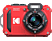 KODAK Pixpro WPZ2 vízálló, porálló, ütésálló digitális fényképezőgép, piros, 2db akku, 16gb micro sd
