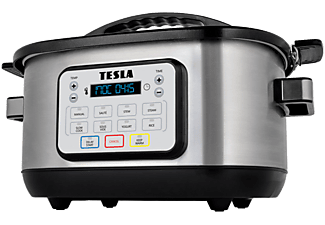 TESLA M80 MultiCook Deluxe Multifunkciós elektromos főzőedény, 6L, ezüst