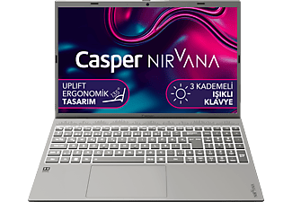 CASPER C550.1255-BF00A-G-F/Core i7 1255U/ 16GB Ram/ 1TB SSD/ 15.6"/ W11 Laptop Metalik Uzay Grisi