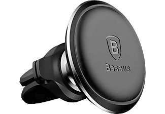 BASEUS Magnetic Air Vent Oversaes Mıknatıslı ve Kablo Tutuculu Araç İçi Telefon Tutucu Siyah