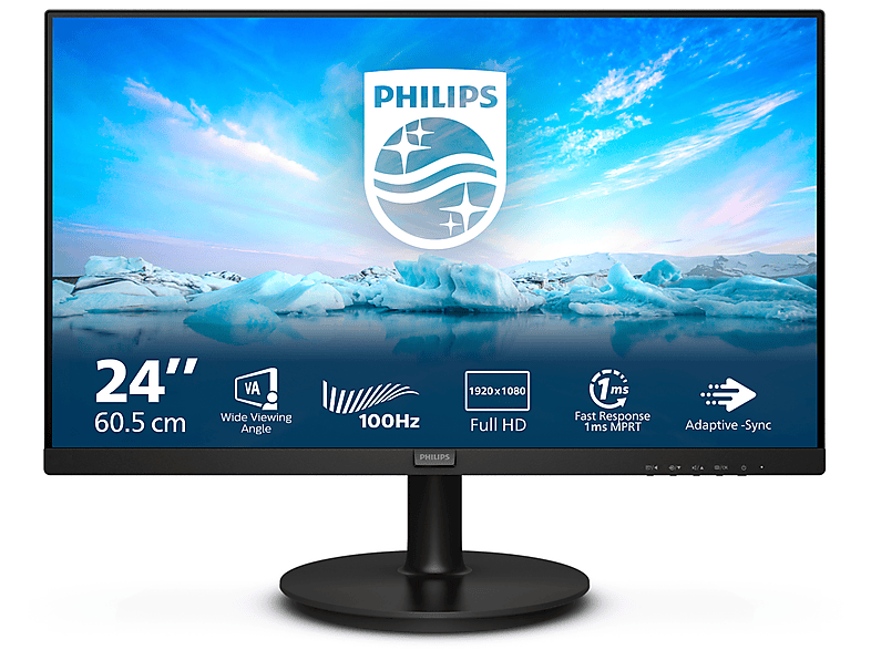 Monitor PHILIPS 241V8LAB 23 8 Zoll Full HD Monitor 4 Ms Reaktionszeit