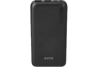 AVAX Lighty powerbank 10 000 mAh, USB Type-A és Type-C, fekete (PB104B)