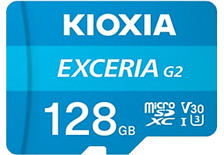 KIOXIA 128GB Exceriag2 Micro SDXC U1 V30 4K 100/50 MicroSD Kart