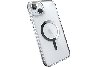 SPECK Presidio2 CLEAR+MS iPhone 15/14 Plus tok, átlátszó, körkörös védelemmel ellátott (150565-3240)
