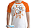 Naruto Shippuden - Naruto - XXL - férfi póló, fehér-narancs