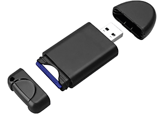 ISY ICR-120 USB 2.0 SD/miniSD/microSD/SDHC kártyaolvasó (2V225535), fekete