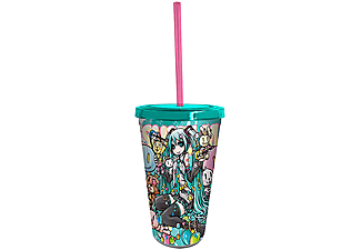 Hatsune Miku - Miku Band szívószálas pohár
