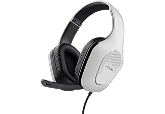 TRUST GXT 415PS Zirox vezetékes fejhallgató mikrofonnal, 3,5mm jack, PC, PS5, fehér (24993)