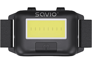 SAVIO FL-01 1W fejlámpa, IPX3, 140/35 lm, fekete
