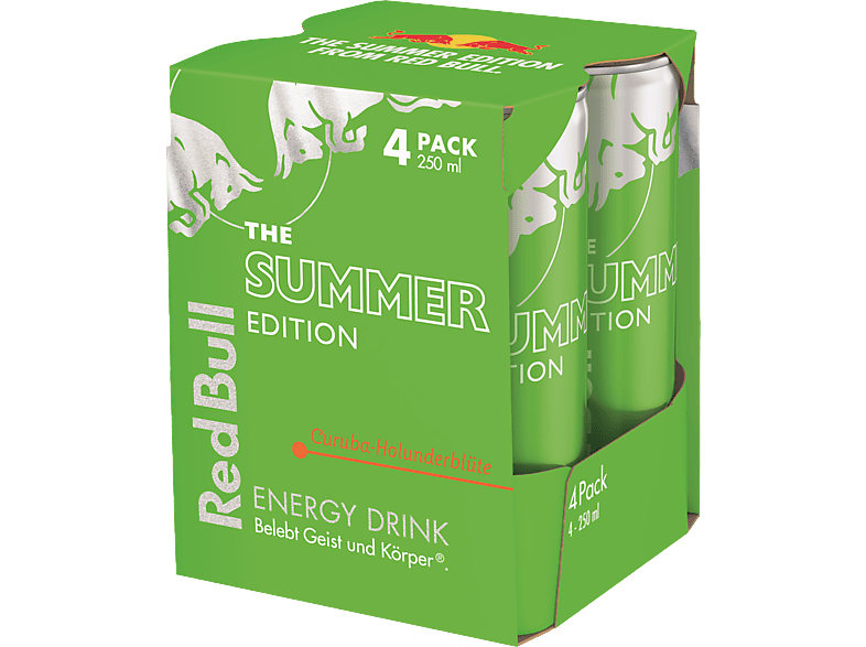 RED BULL 874576 Summer Edition Curuba Holunderblüte Energy Drink 4x 0