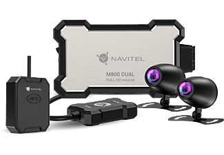 NAVITEL M800 DUAL MOTO DVR Motoros fedélzeti kamera, GPS, WiFi, porálló, vízálló, beépített mikrofon