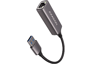 AXAGON USB 3.2 Gen1 hálózati RJ-45 Gigabit LAN adapter, 10/100/1000 Mbps, USB-A, fém ház (ADE-TR)