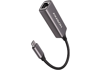 AXAGON USB 3.2 Gen1 hálózati RJ-45 Gigabit LAN adapter, 10/100/1000 Mbps, USB Type-C, fém ház (ADE-TRC)