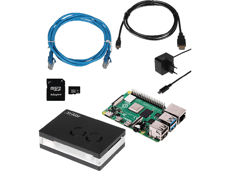 RASPBERRY Pi 4 Model B 4GB Starter Kit Entwicklerboard Grün