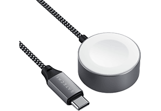 SATECHI USB Type-C mágneses Apple Watch töltőkábel, 20 cm, szürke (ST-TCAW7CM)