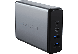 SATECHI Pro hálózati töltő adapter, 2x USB-C, 2x USB-A, max. 108W összteljesítmény, szürke (ST-TC108WM)