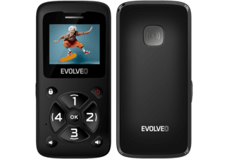 EVOLVEO EASYPHONE ID EP400 Fekete Kártyafüggetlen Mobiltelefon