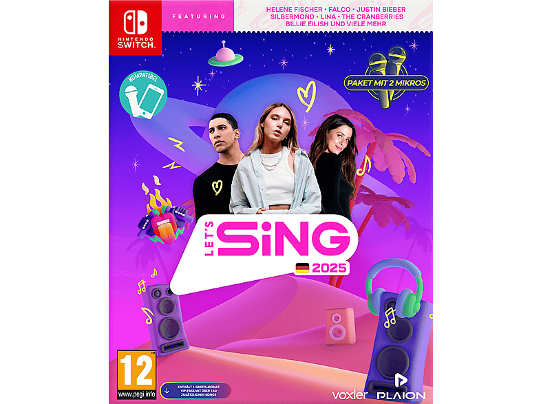 Let S Sing 2025 German Version 2 Mics Nintendo Switch Online