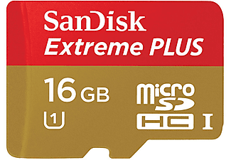 SANDISK Extreme Plus 16GB microSDHC Class 10 UHS-I Adaptörlü Hafıza Kartı