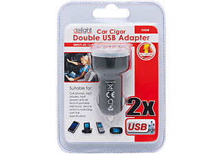 DELIGHT 55028 2XUSB szivargyújtó adapter