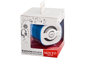 MOLTO Taşınabilir Bluetooth Hoparlör Mavi MLT-22-BLU