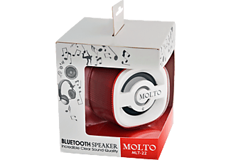 MOLTO Taşınabilir Bluetooth Hoparlör Kırmızı MLT-22-RED