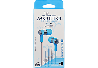 MOLTO Mobile Mikrofonlu Kulakiçi Kulaklık Mavi MLT-59M-WB
