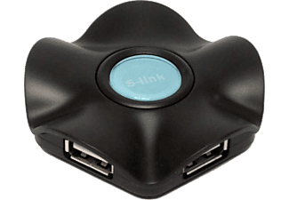 S-LINK SL-465 4 Port USB 2.0 Hub Siyah