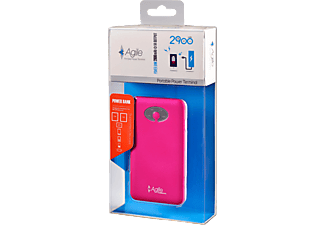 AGILE 2900 mAh Powerbank Taşınabilir Şarj Ünitesi Kırmızı