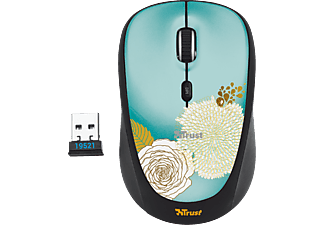 TRUST 19521 Yvi Wireless Mouse virág minta