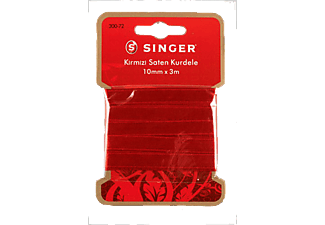 SINGER 300-72 Kırmızı Saten Kurdele ( 10 mm x 3 m )
