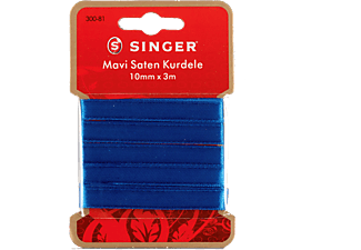 SINGER 300-81 Mavi Saten Kurdele ( 10 mm x 3 m )