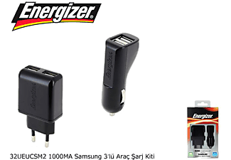 ENERGIZER 32UEUCSM2 Samsung Şarj Aleti 3 lü Çakmak Usb 1000MA