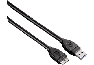 HAMA 54508 3m USB 3.0 A Fiş Micro B Fiş Kablo Siyah