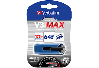 VERBATIM V3 Max 64 GB USB 3.0 pendrive kék-fekete
