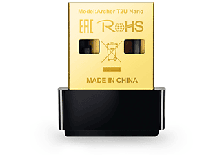 TP-LINK Archer T2U Nano AC600 Nano Wireless USB Adaptör Siyah