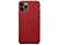 APPLE iPhone 11 Pro Deri Telefon Kılıfı Kırmızı