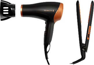 REMINGTON D3012GP Hair Care giftpack, 2 az 1-ben hajvasaló és hajszárító