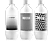 SODA STREAM Jet Szénsavasító palack, fekete-fehér, 3 db