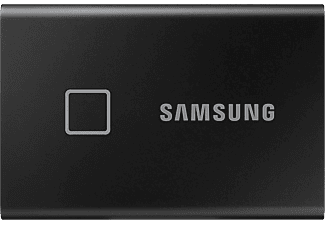 SAMSUNG T7 Touch hordozható SSD, 1TB, USB 3.2, Fekete (OSAM-MU-PC1T0K)