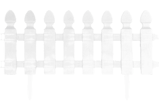 GARDEN OF EDEN 11473A Virágágyás szegély / kerítés, 51 x 30 cm, fehér